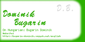 dominik bugarin business card